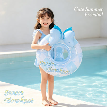 Kids Sweet Bowknot Inflatable Seat Swim Ring