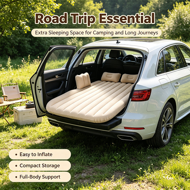 Car Inflatable Air Mattress for Camping & Road Trip