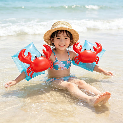 Kids Cute Crab Inflatable Swim Arm Bands