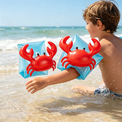 Kids Cute Crab Inflatable Swim Arm Bands