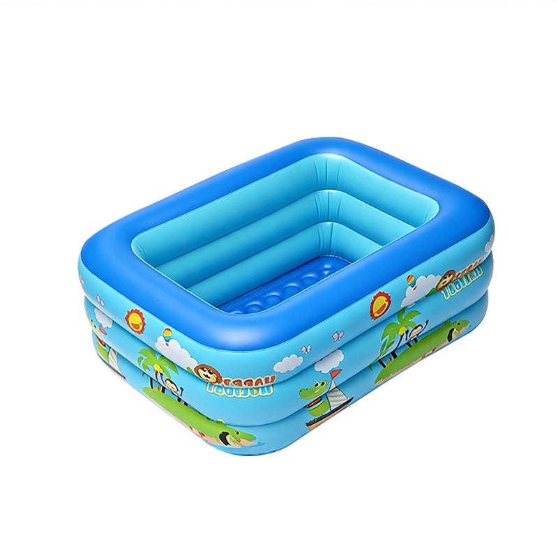 Rectangular Family Inflatable Swimming Pool 145x100x50cm