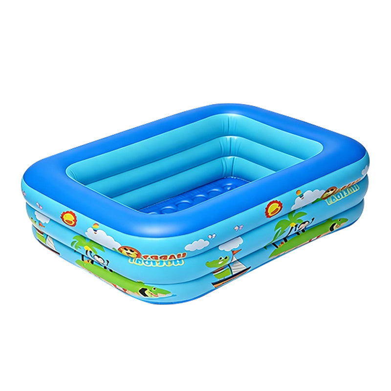 Rectangular Family Inflatable Swimming Pool 208x130x50cm
