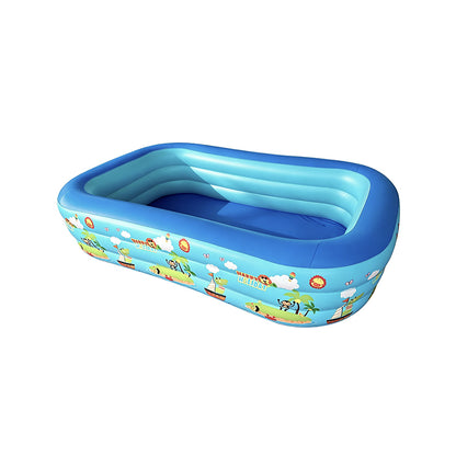 Rectangular Family Inflatable Swimming Pool 255x165x50cm