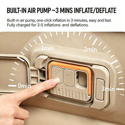 Air mattress with pump 190x100x25cm