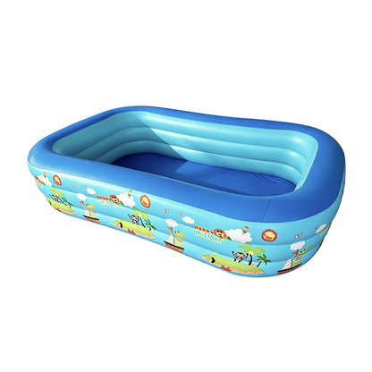 Rectangular Family Inflatable Swimming Pool 290x175x55cm