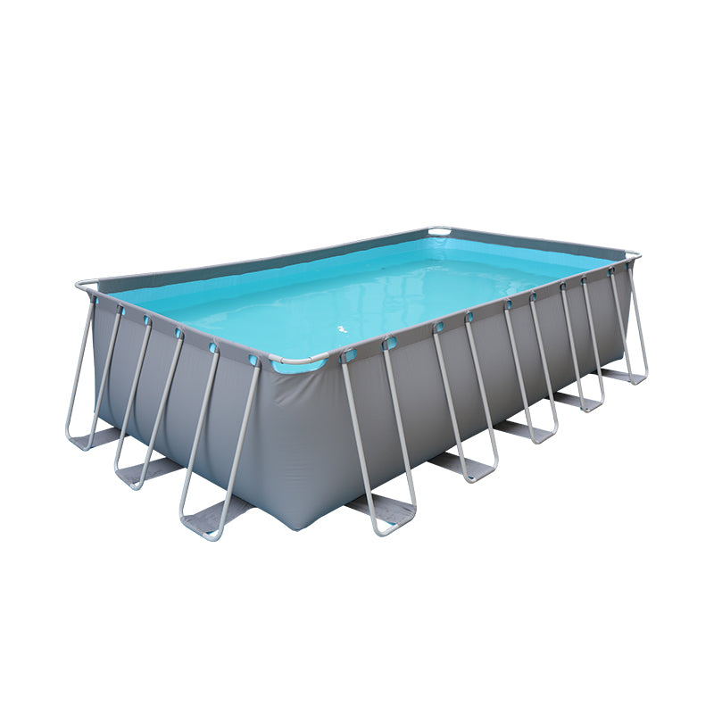 Grey Metal Frame Swimming Pool