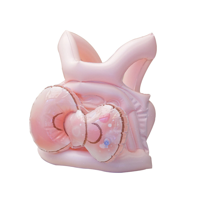 Cute Bow Pink Kids Inflatable Swim Vest