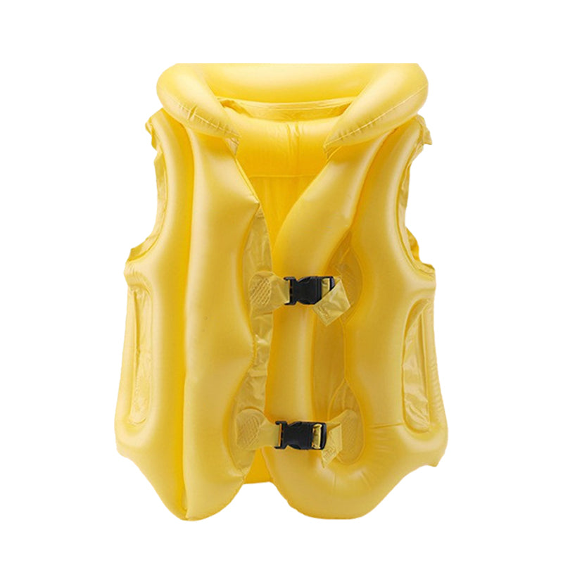 Yellow Kids Inflatable Swim Safety Vest