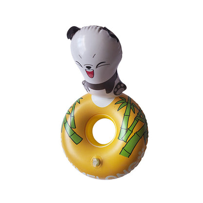 Cute Panda Inflatable Floating Cup Holder