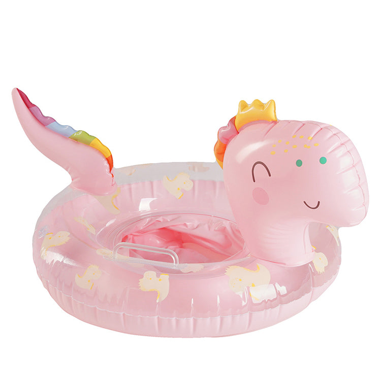 Pink Dinosaur Baby Swim Seat Float