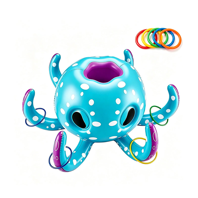 Inflatable Octopus Ring Toss Pool Game Toy
