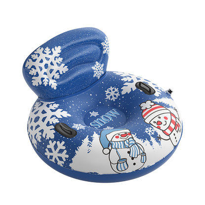 Inflatable Snow Tube with Backrest
