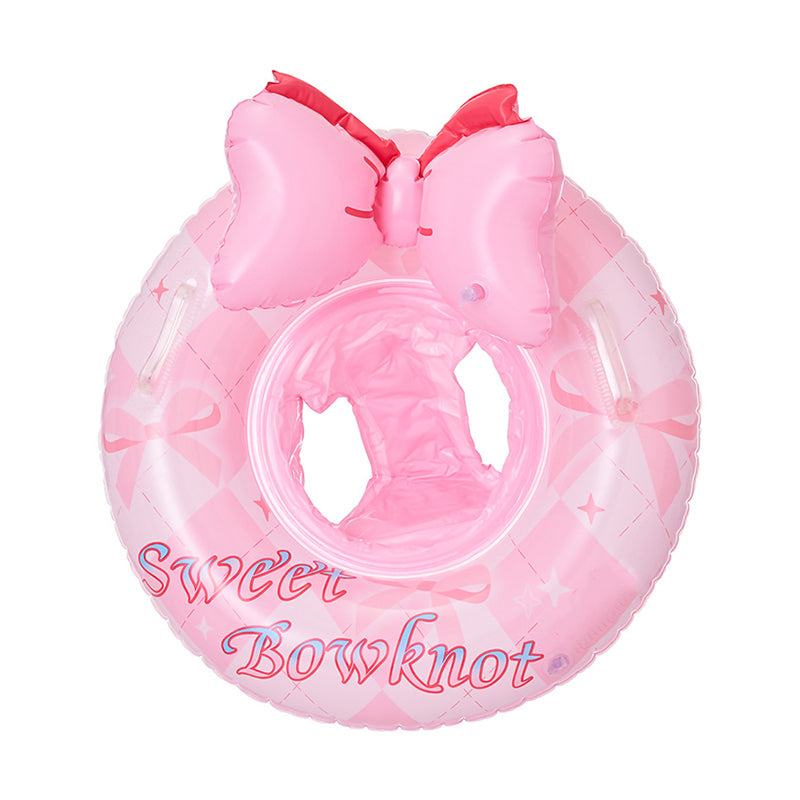 Kids Sweet Bowknot Inflatable Seat Swim Ring