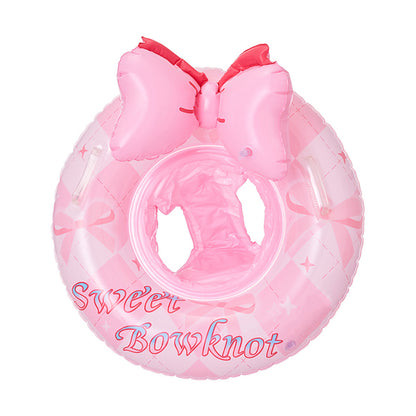 Kids Sweet Bowknot Inflatable Seat Swim Ring