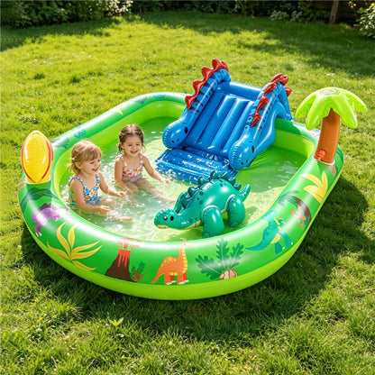 Dinosaur Adventure Pool with Slide