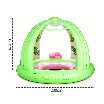 Inflatable Canopy Pool Float with Shade
