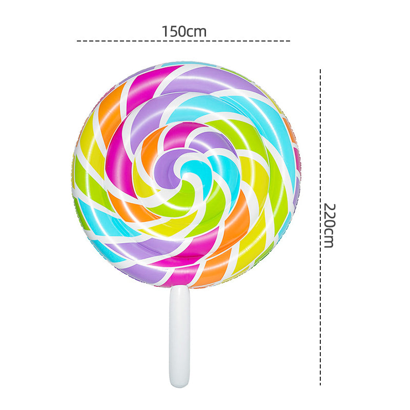 Rainbow Lollipop Inflatable Pool Float