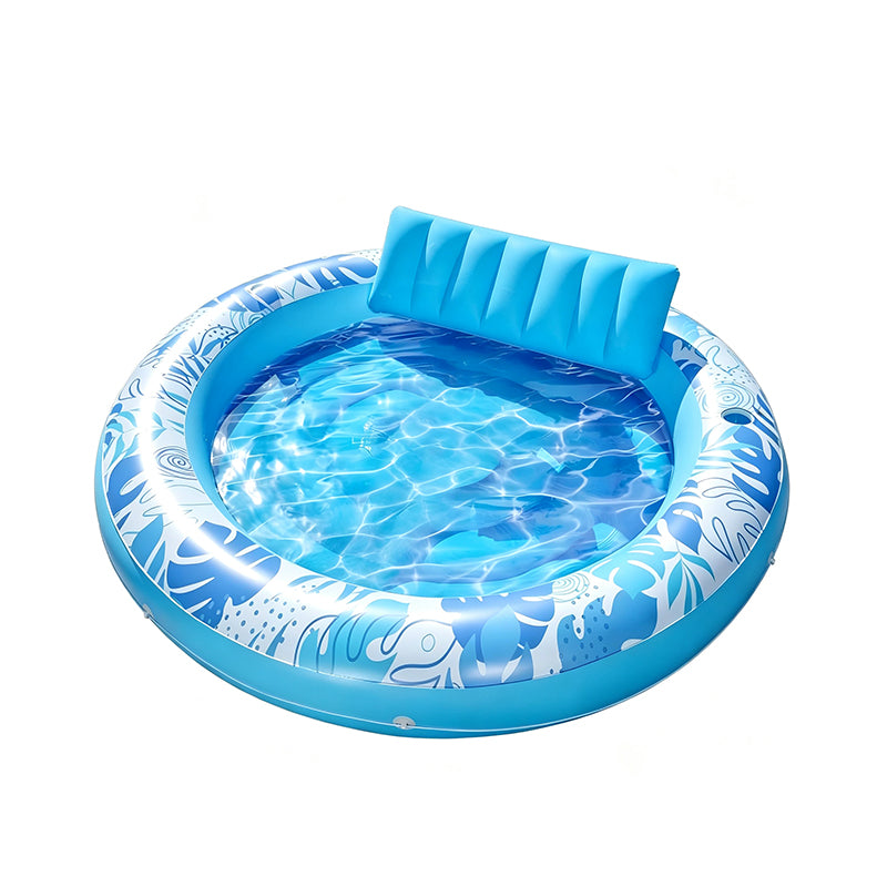 Large Round Inflatable Water Island Pool Float