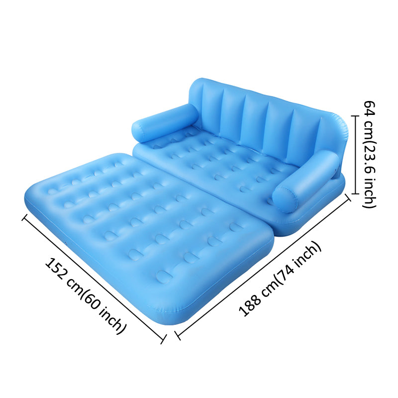 2‑in‑1 Convertible Inflatable Sofa Bed