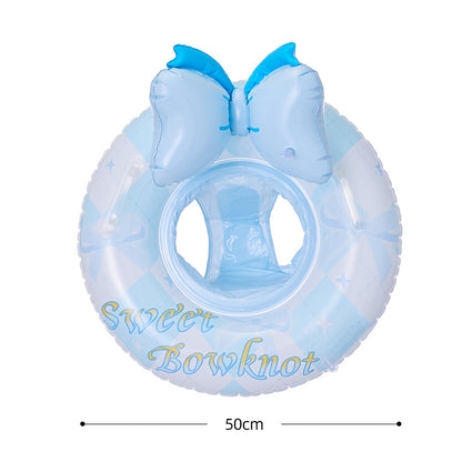 Kids Sweet Bowknot Inflatable Seat Swim Ring
