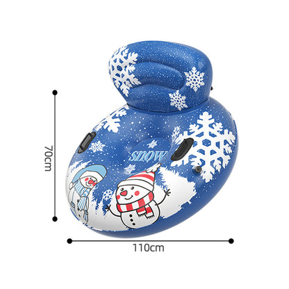 Inflatable Snow Tube with Backrest